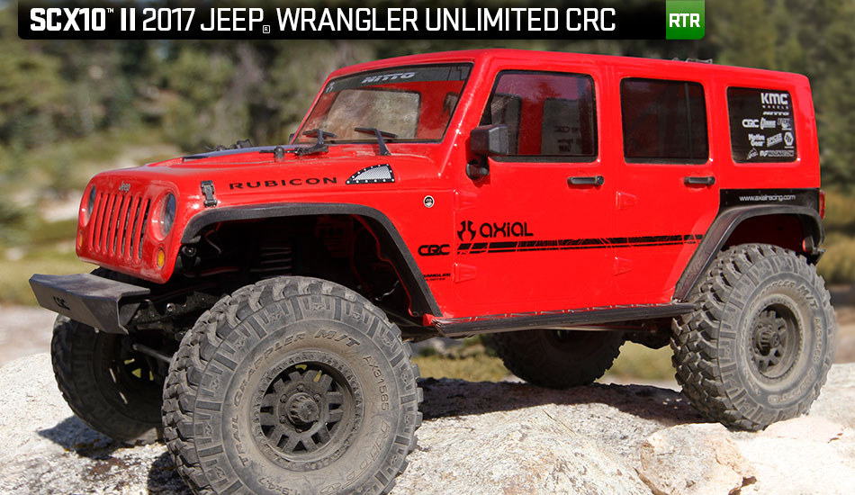 SCX10 II™ 2017 Jeep® Wrangler Unlimited CRC 1/10th 4WD – RTR 